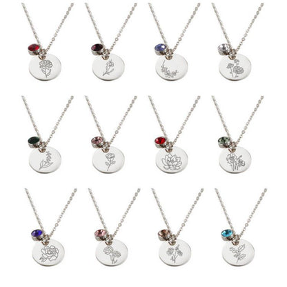 Birthstone Pendant Necklace