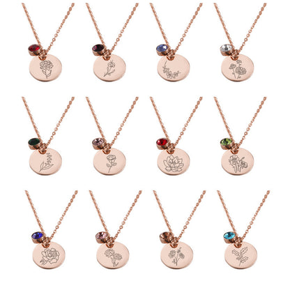 Birthstone Pendant Necklace