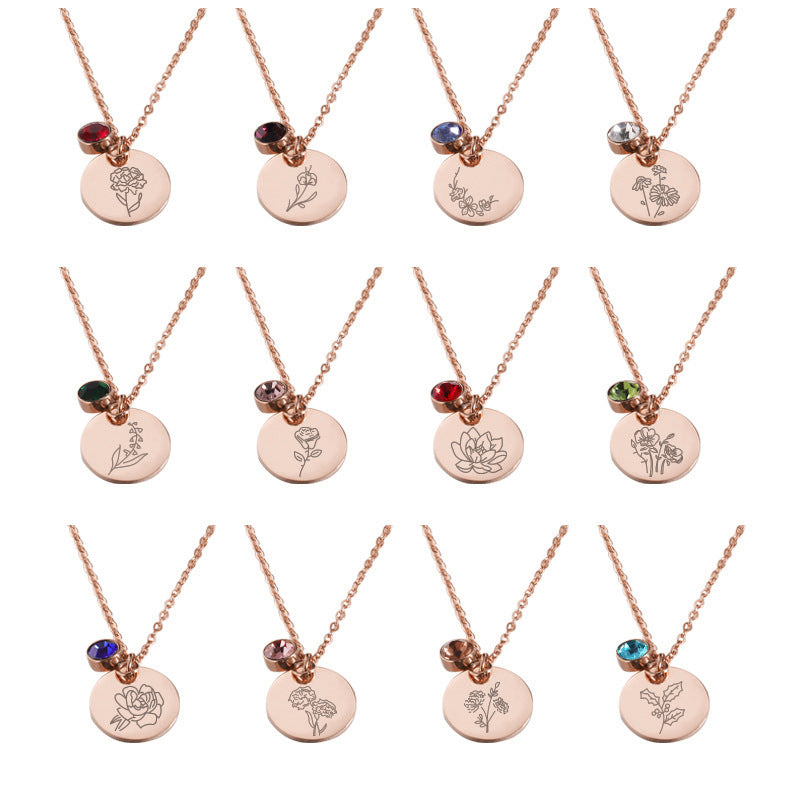Birthstone Pendant Necklace