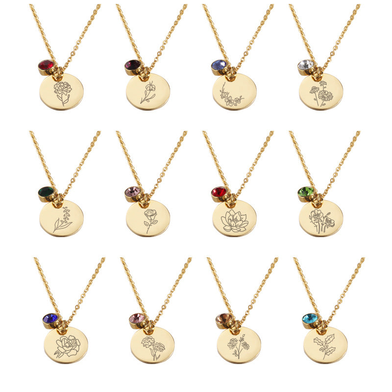 Birthstone Pendant Necklace