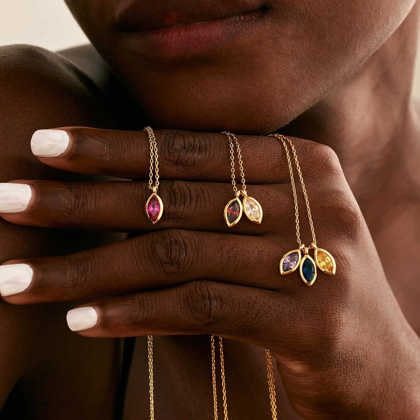 Birthstone Zircon Gold Plated Necklace