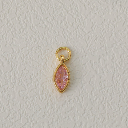 Birthstone Zircon Gold Plated Necklace