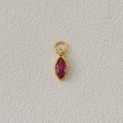 Birthstone Zircon Gold Plated Necklace