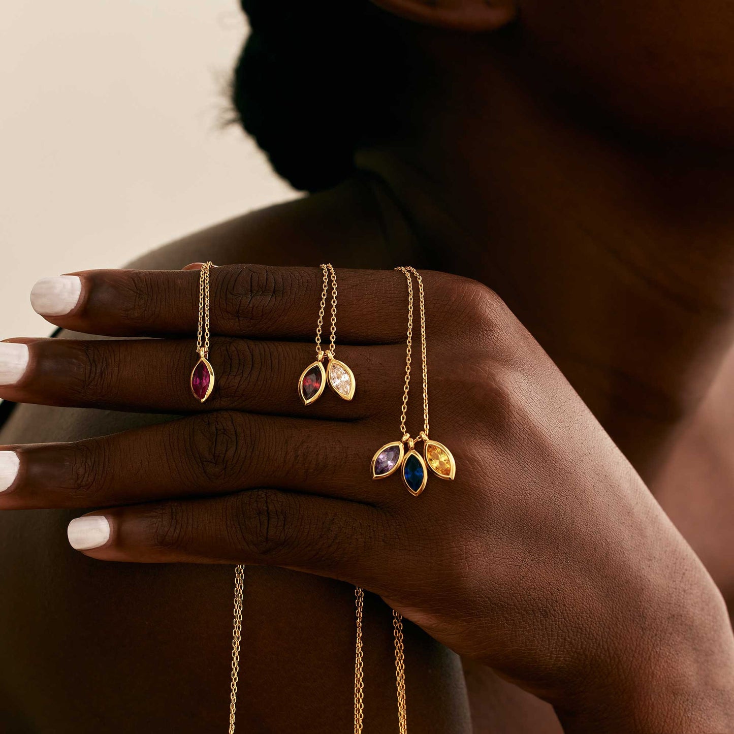 Birthstone Zircon Gold Plated Necklace