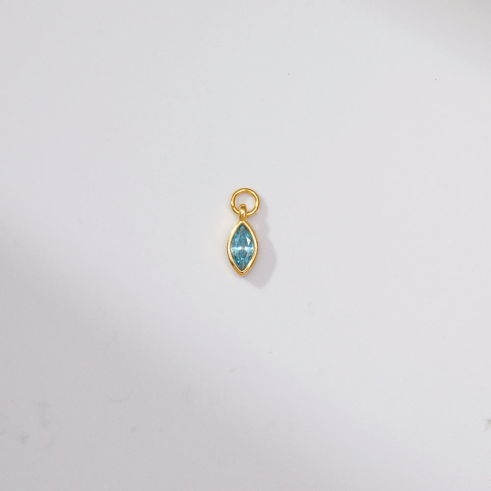 Birthstone Zircon Gold Plated Necklace