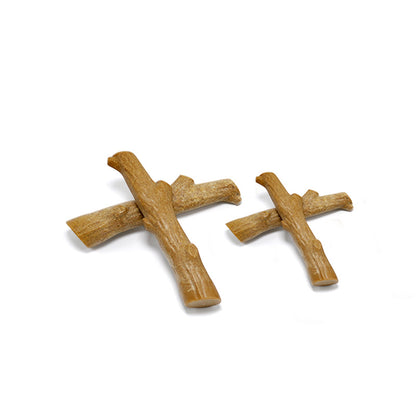 Bite-resistant simulated dry branch teething stick