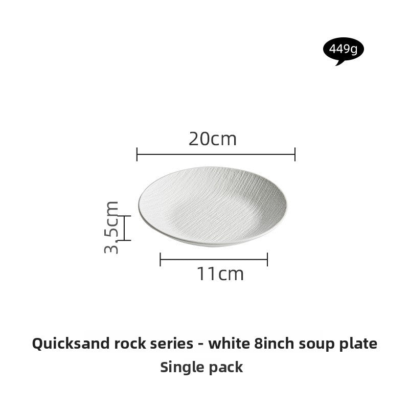 Black and White Ceramic Dishes, Dishes, Home Eating Bowls, Soup Bowls, Fish Plates