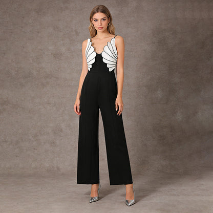 Black and White Contrast jumpsuit