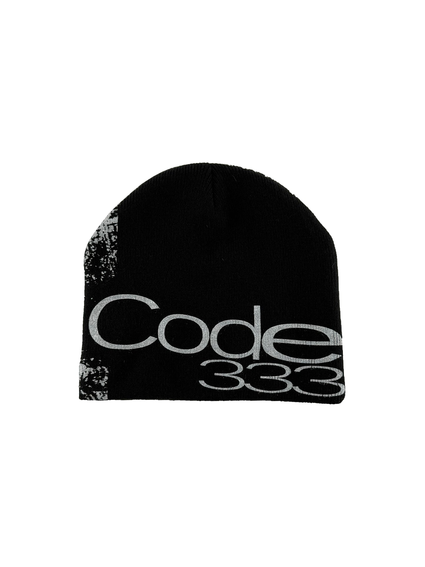 Black and white double-color skull-printed cold cap