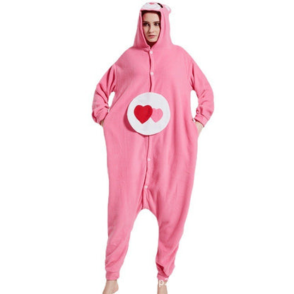 Black and white fleece onesie pajamas
