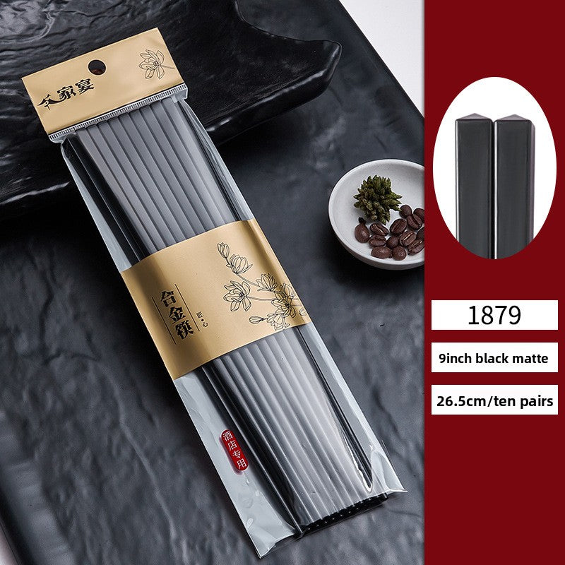 Black anti-slip and high-temperature resistant chopsticks