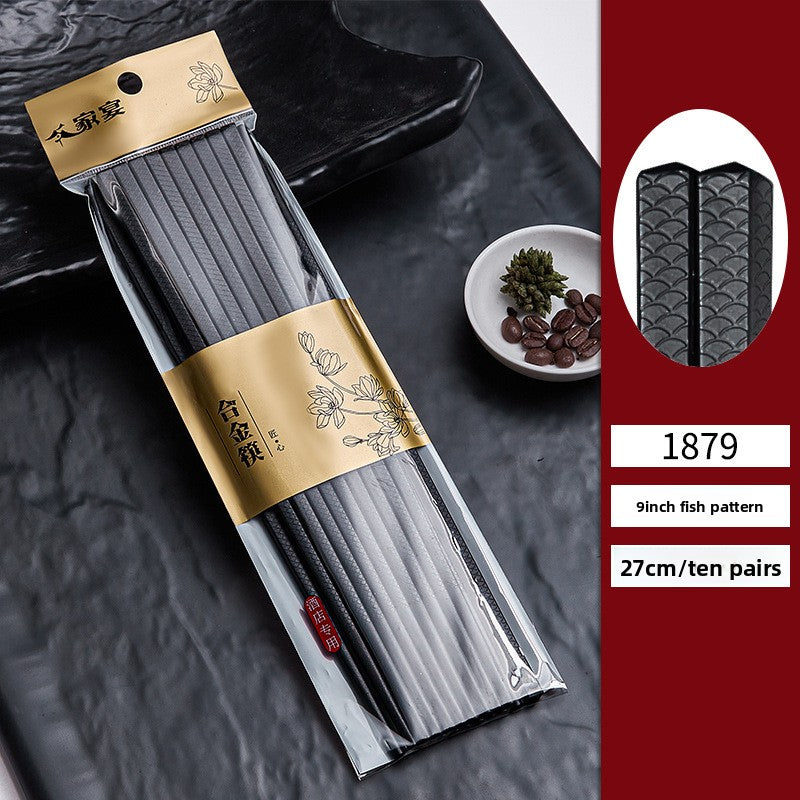 Black anti-slip and high-temperature resistant chopsticks