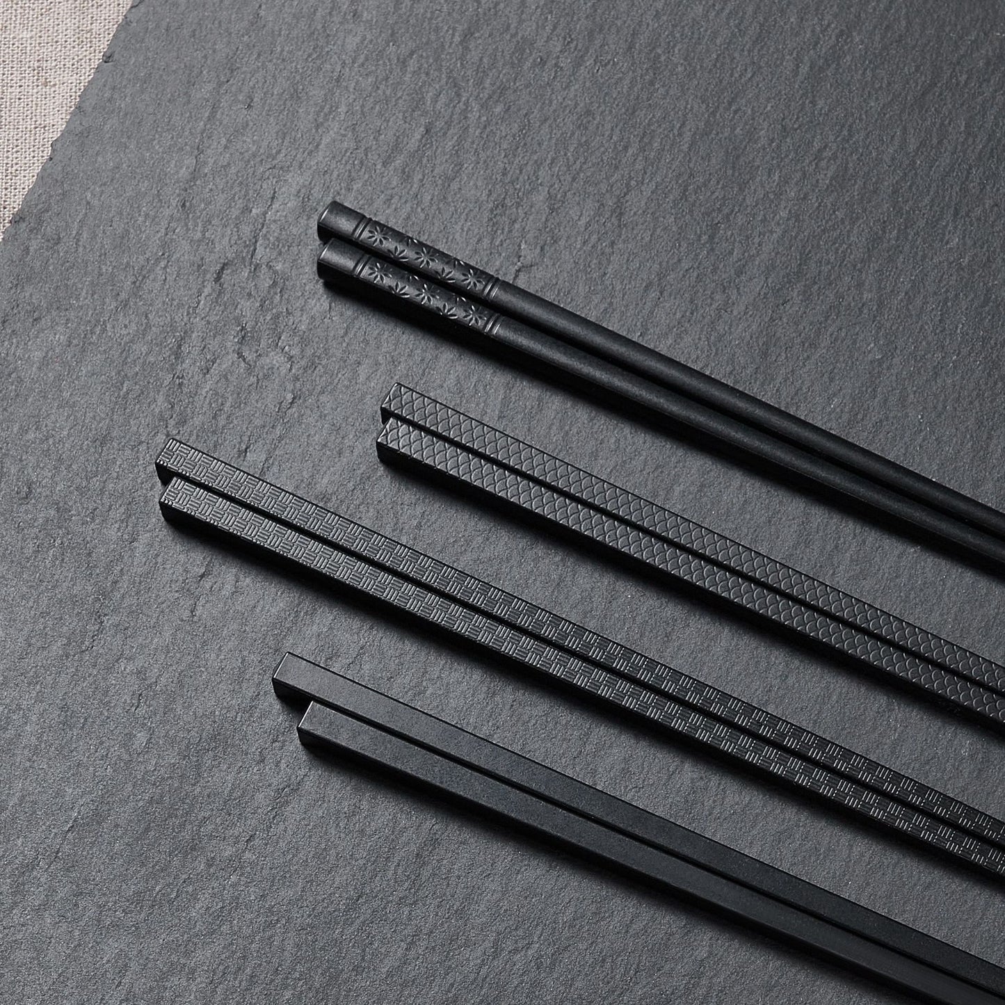 Black anti-slip and high-temperature resistant chopsticks