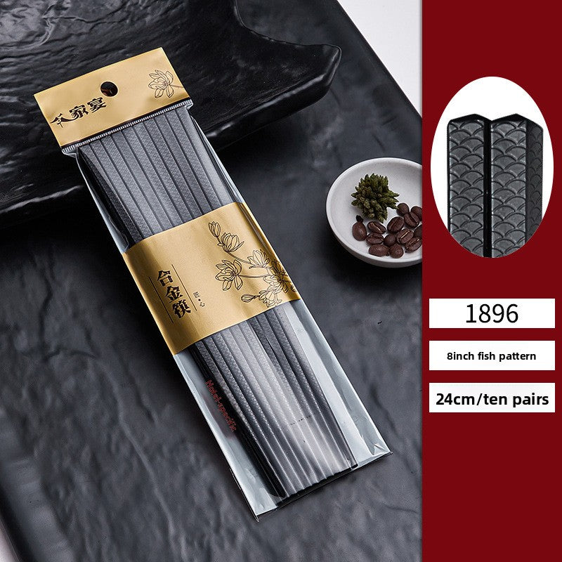 Black anti-slip and high-temperature resistant chopsticks