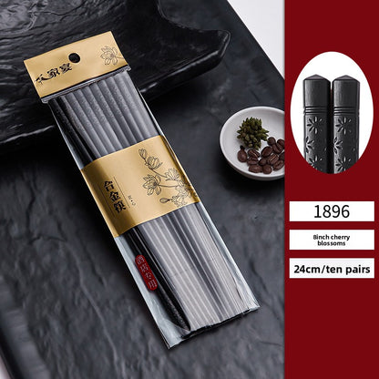 Black anti-slip and high-temperature resistant chopsticks