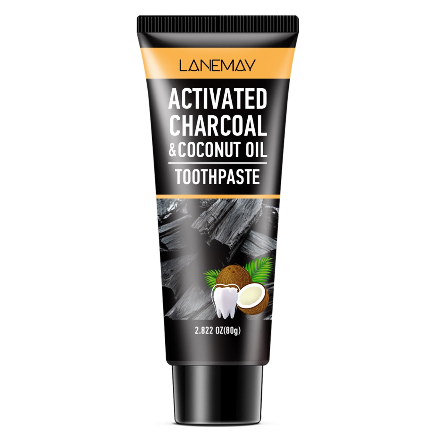 Black bamboo charcoal coconut toothpaste