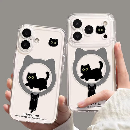 Black Cat Magnetic Case