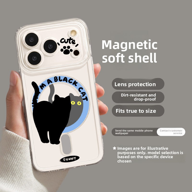 Black Cat Magnetic Case
