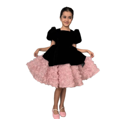 Black Children's Formal Dress Princess Dress