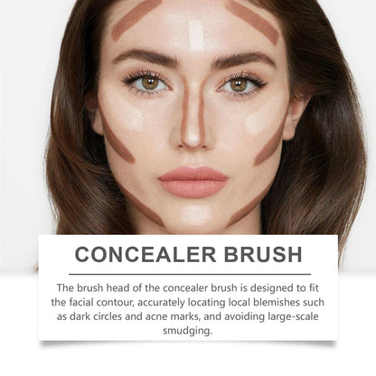 Black Concealer Brush with Soft Bristles