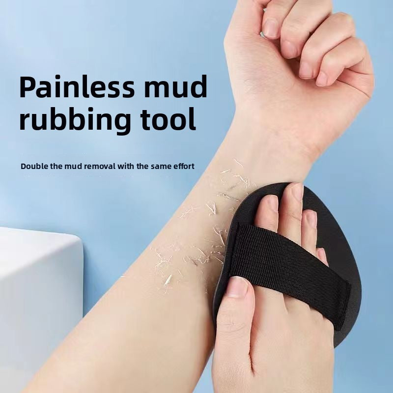 Black Exfoliating Bath Sponge (Round Shape) for Home Use