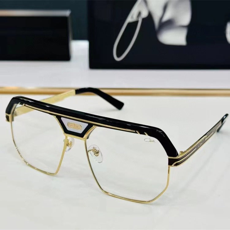 Black full-frame eyeglass frame