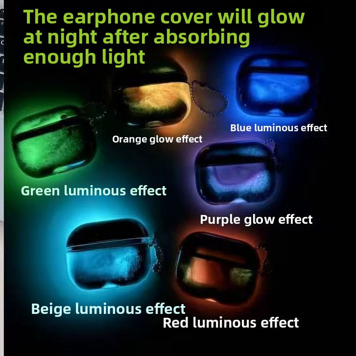 Black Glow-in-the-Dark Headphone Cover