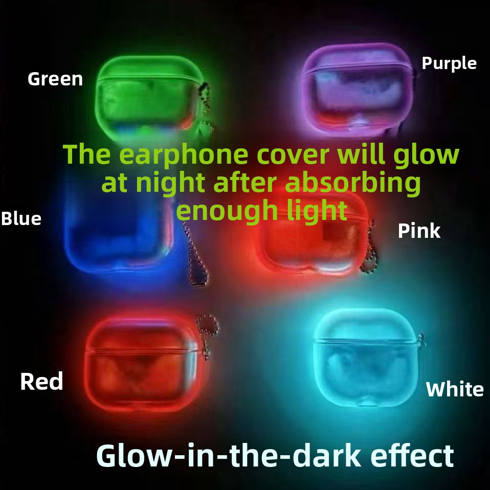 Black Glow-in-the-Dark Headphone Cover