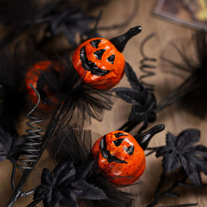 Black Horror Pumpkin Pruning Flower bouquet