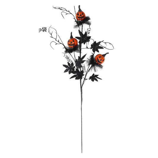 Black Horror Pumpkin Pruning Flower bouquet