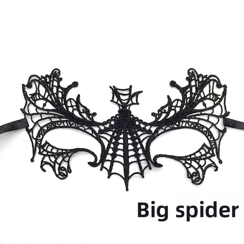 Black lace mask