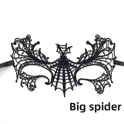 Black lace mask