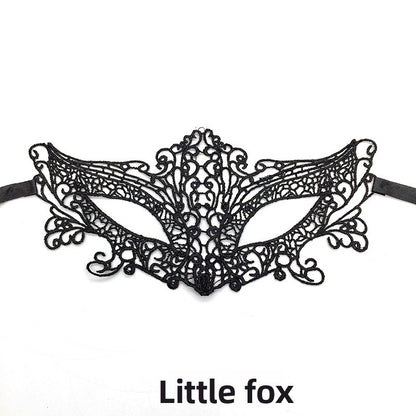 Black lace mask