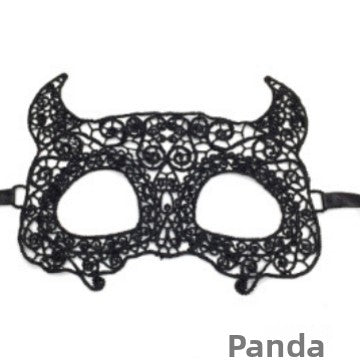 Black lace mask