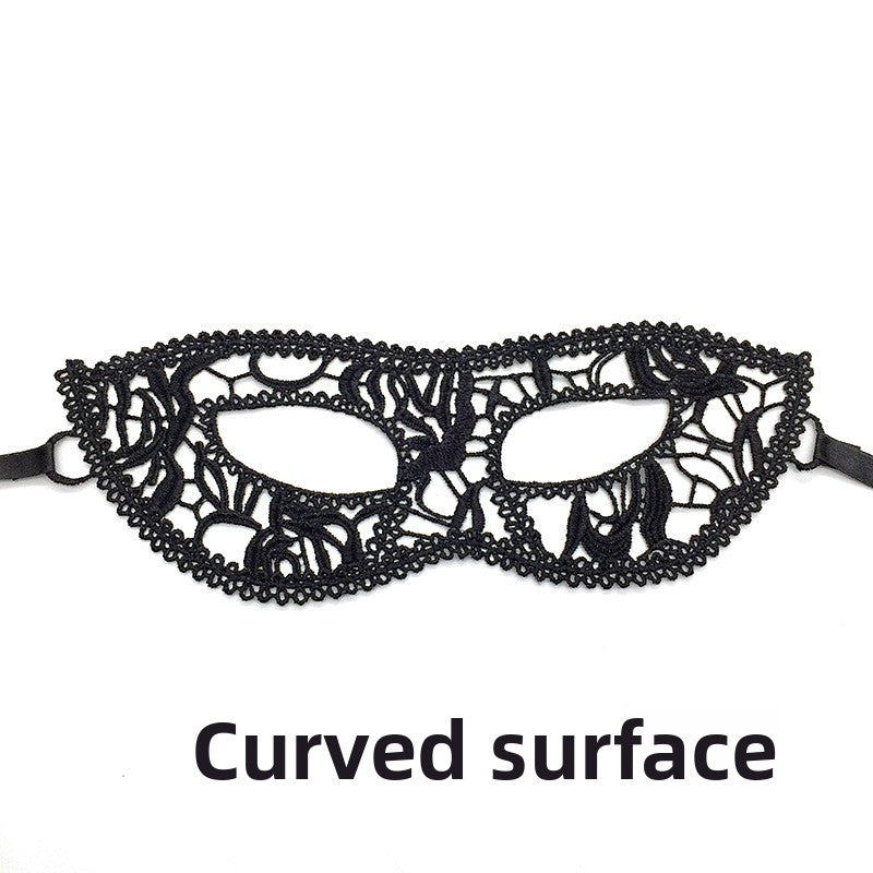 Black lace mask