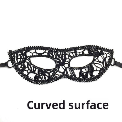 Black lace mask