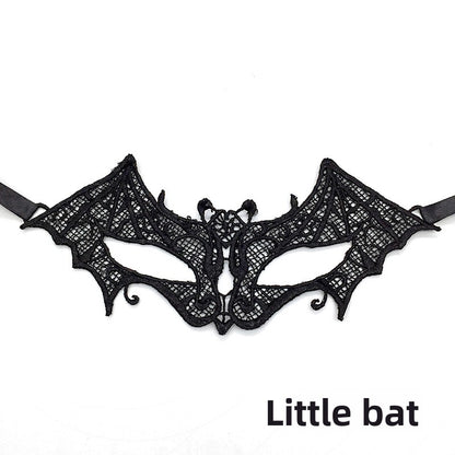 Black lace mask