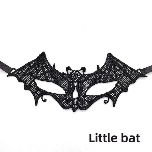 Black lace mask