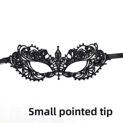 Black lace mask