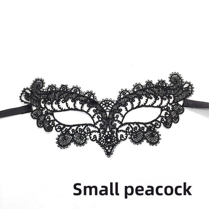 Black lace mask