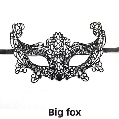 Black lace mask