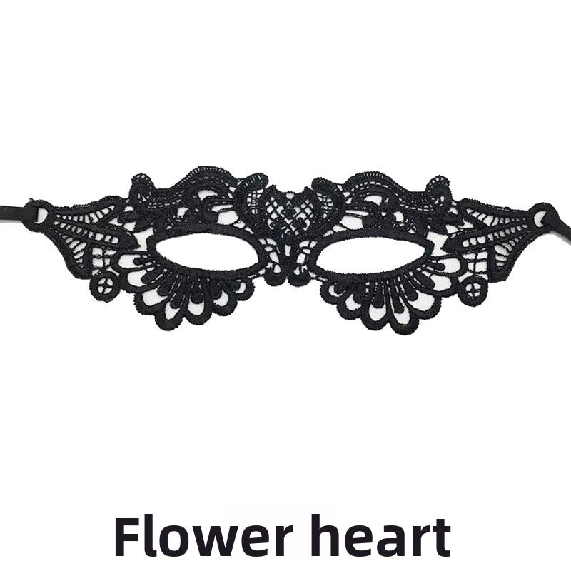 Black lace mask