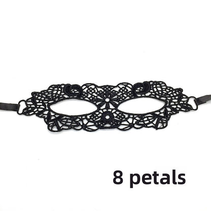 Black lace mask