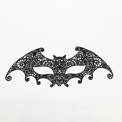 Black lace mask