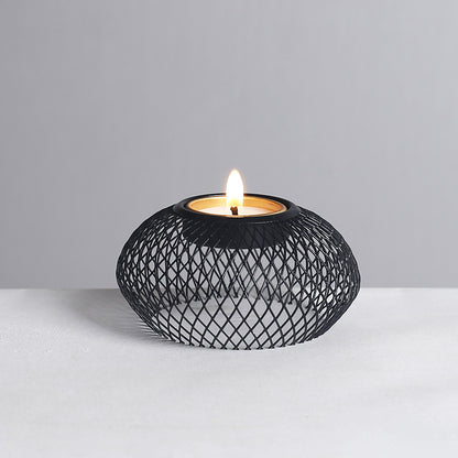 Black lantern candlestick