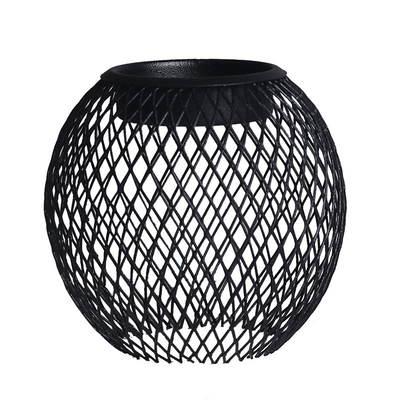 Black lantern candlestick