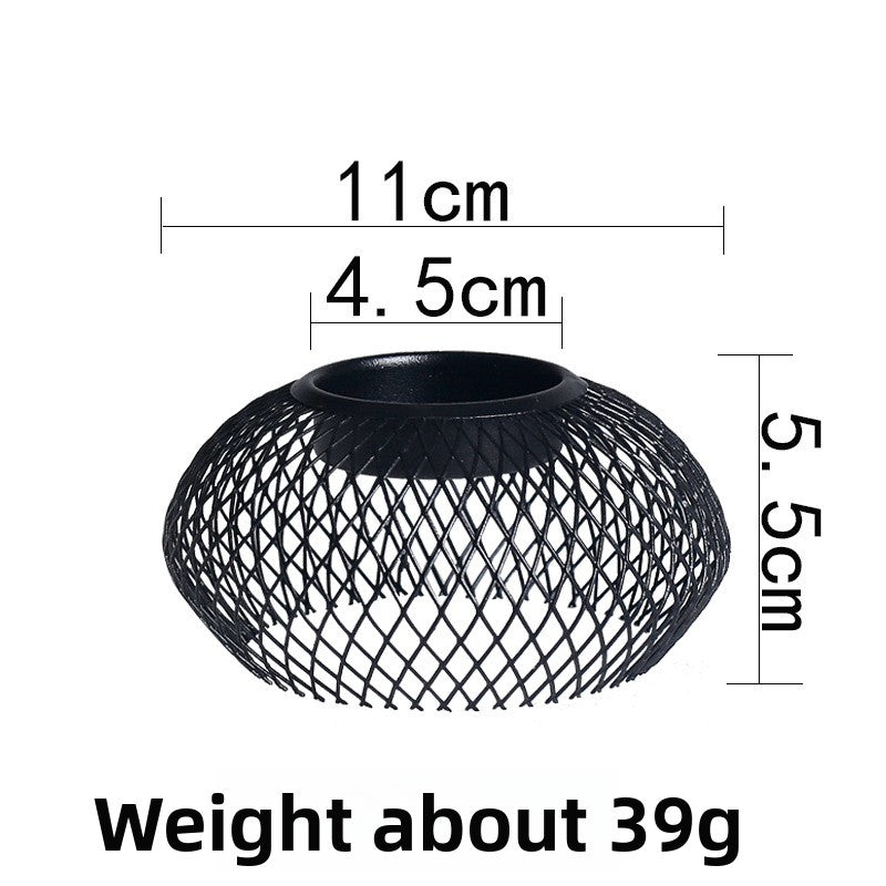 Black lantern candlestick