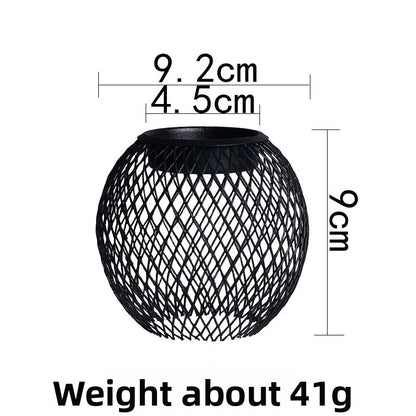 Black lantern candlestick