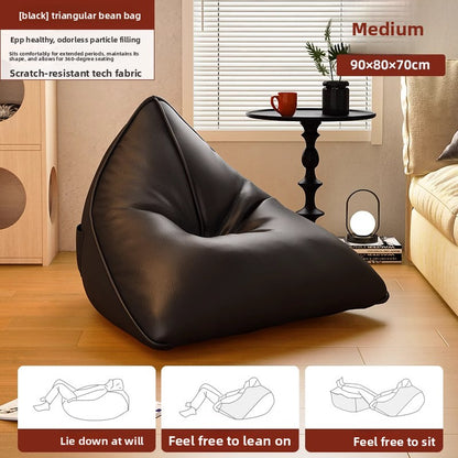 Black lazy sofa