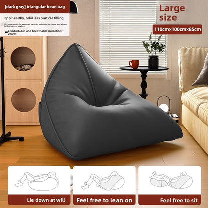 Black lazy sofa